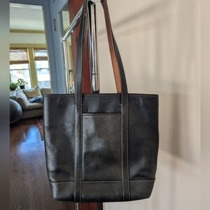 COACH Leather Tote Shoulder‎ Bag / Purse # 5187 Black
